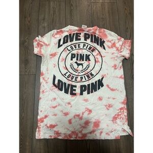 PINK Victoria's Secret Kids T-Shirt in Pink and White